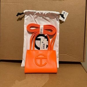 BRAND NEE TELFAR SMALL ORANGE HANDBAG